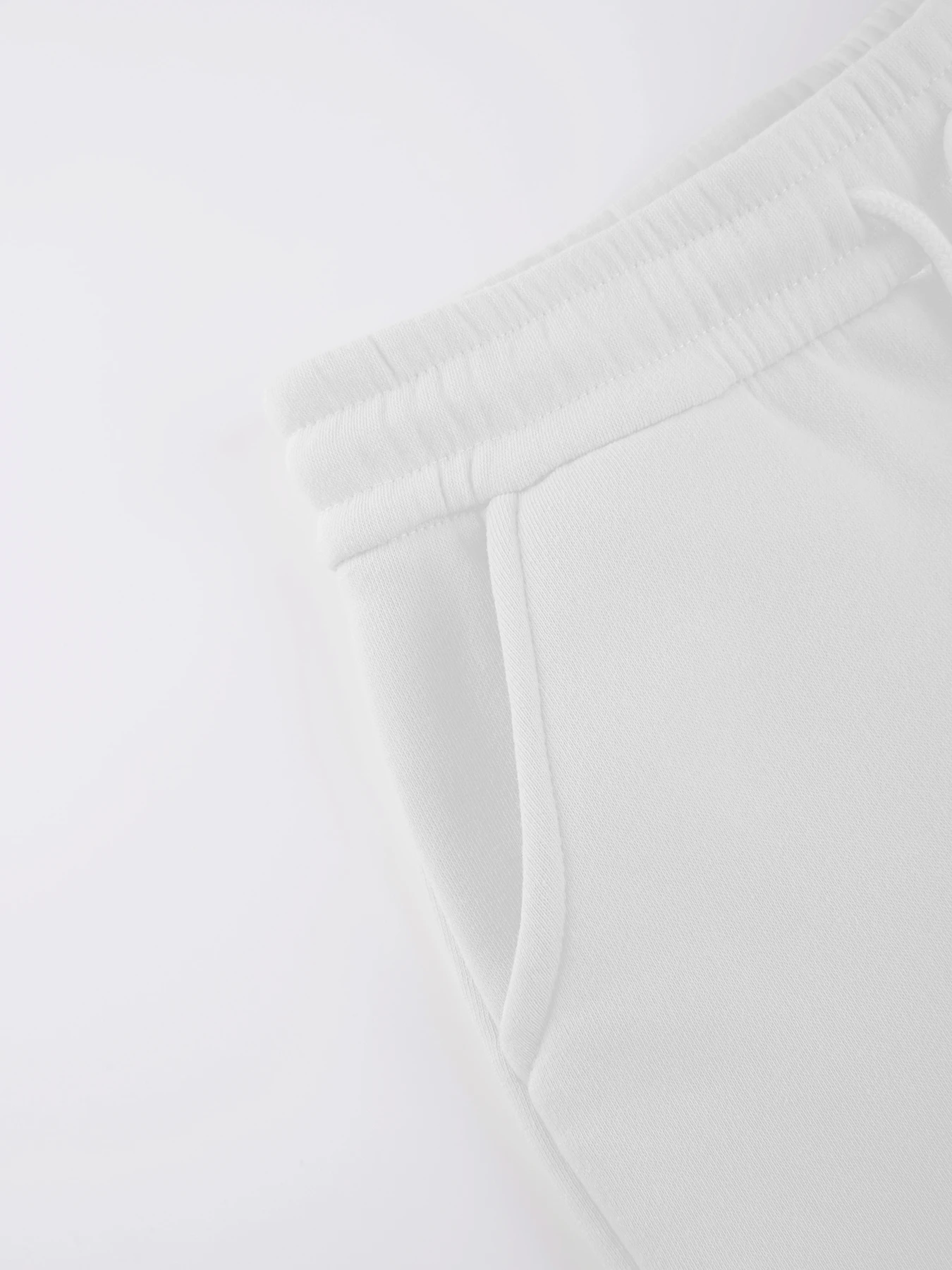 رسالة بسيطة J الطباعة Sweatpants النساء الشتاء السراويل الصوف الدافئة مرونة الخصر جيب بنطال رياضي الشارع امرأة رياضية #4