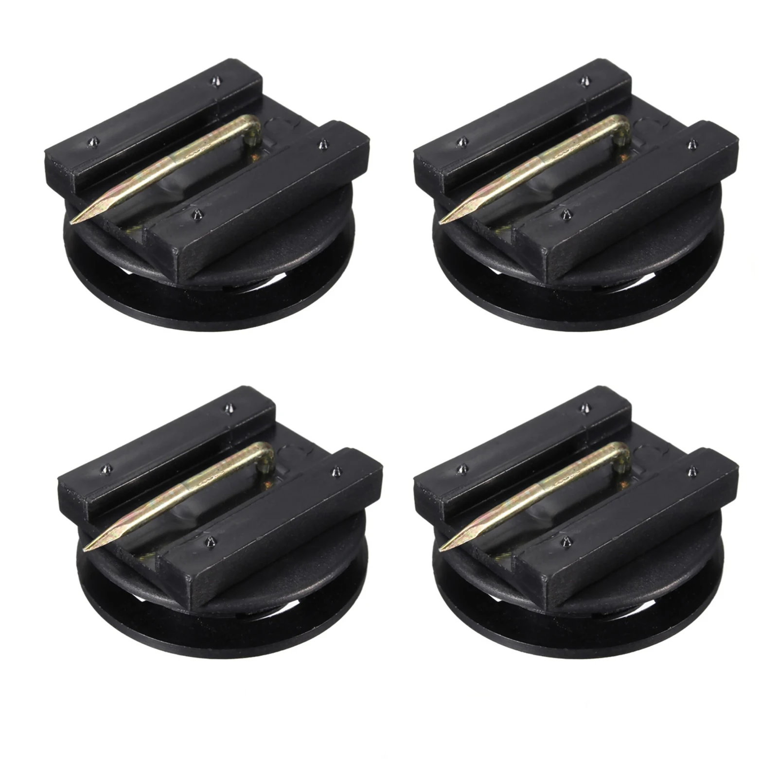 4 pezzi universali punti di montaggio a pavimento per auto tappetini per tappeti clip morsetti per impugnatura di fissaggio accessori per manicotti per supporto da pavimento antiscivolo neri