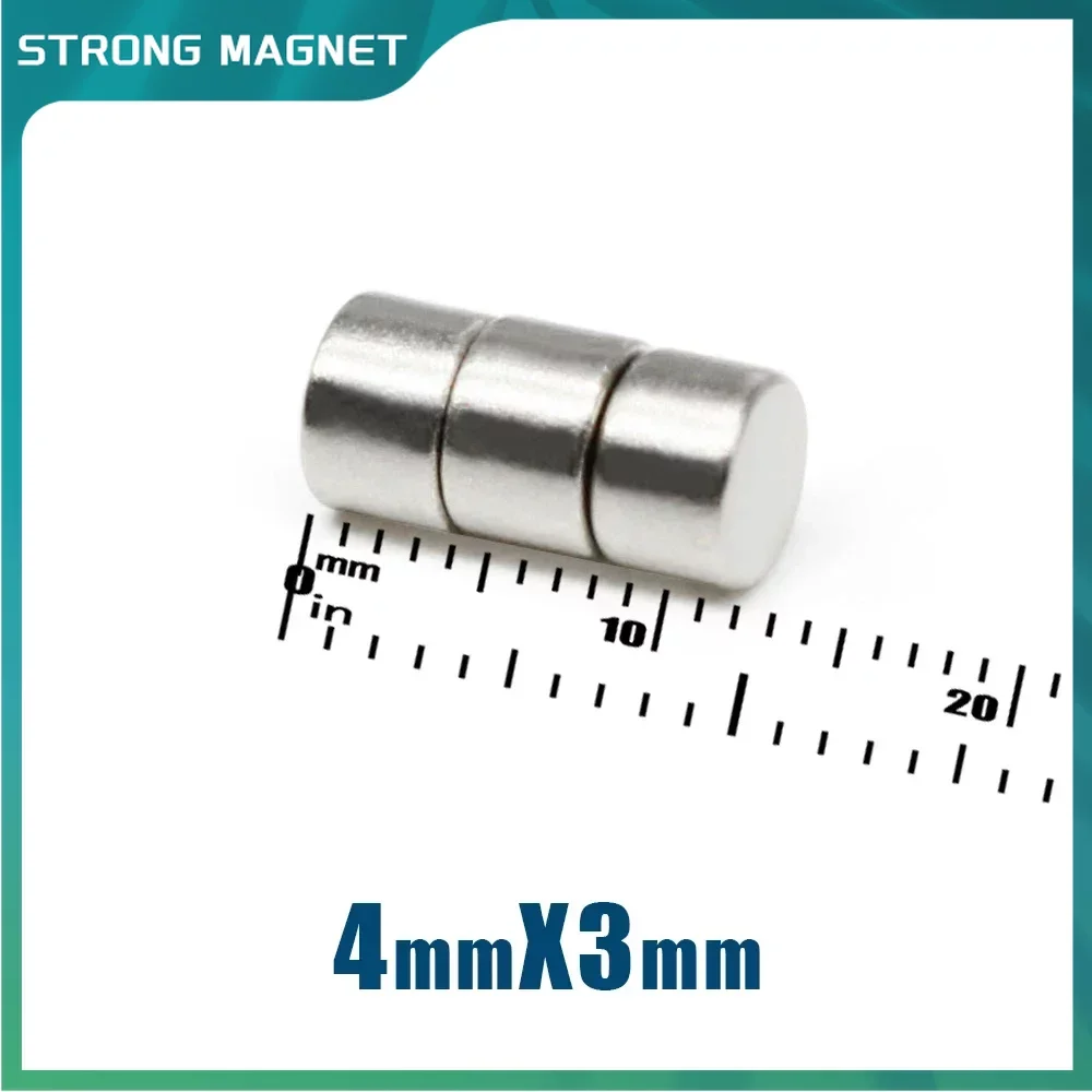 

100/200/500/1000PCS 4x3mm Mini Small Round Powerful Magnets Strong 4mmx3mm Permanent Neodymium Magnet Disc