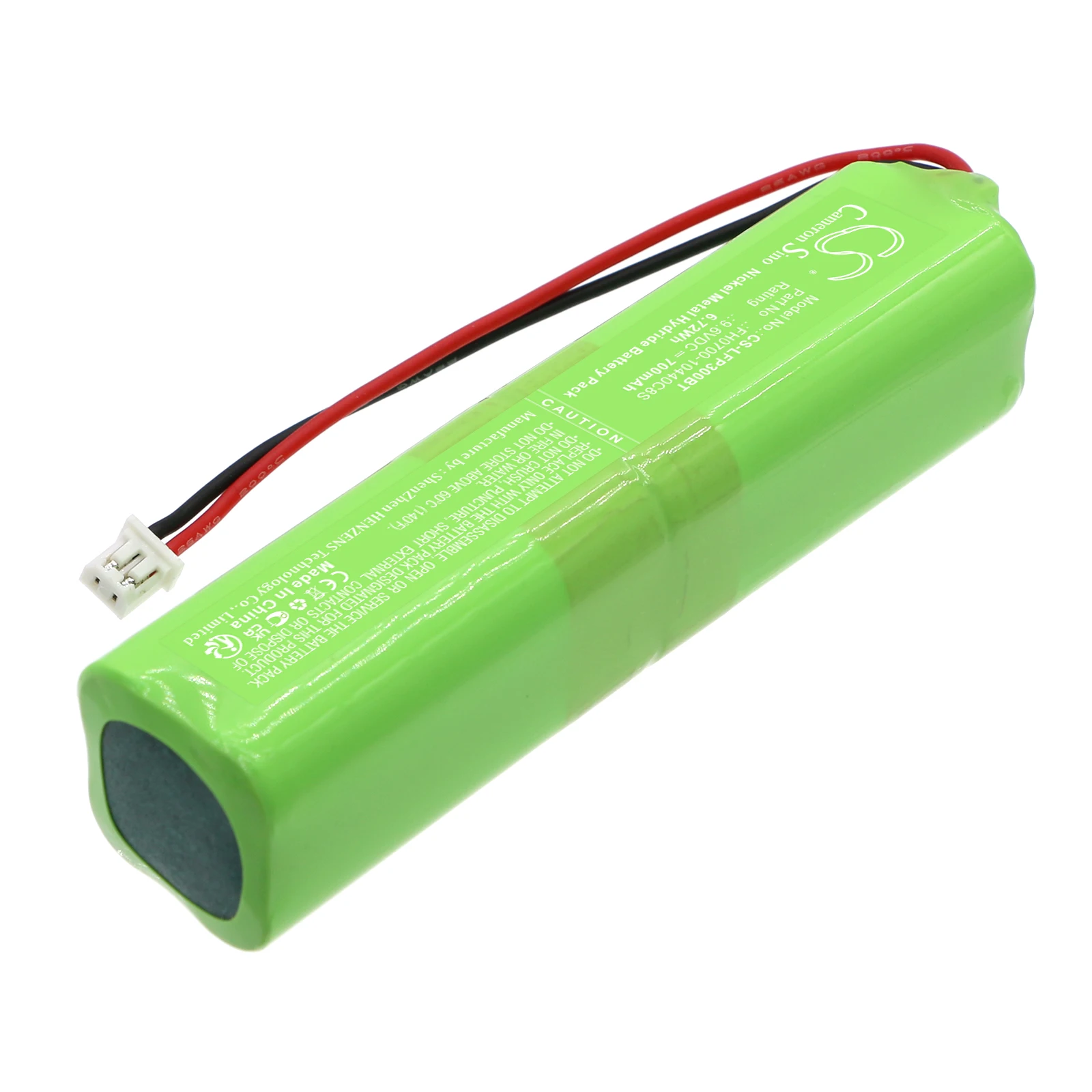CS Replacement Battery For LifeSOS Radio Channel,Control Panel LS-30,LS-30 8SEH FH0700-10440C8S 700mAh / 6.72Wh Alarm System