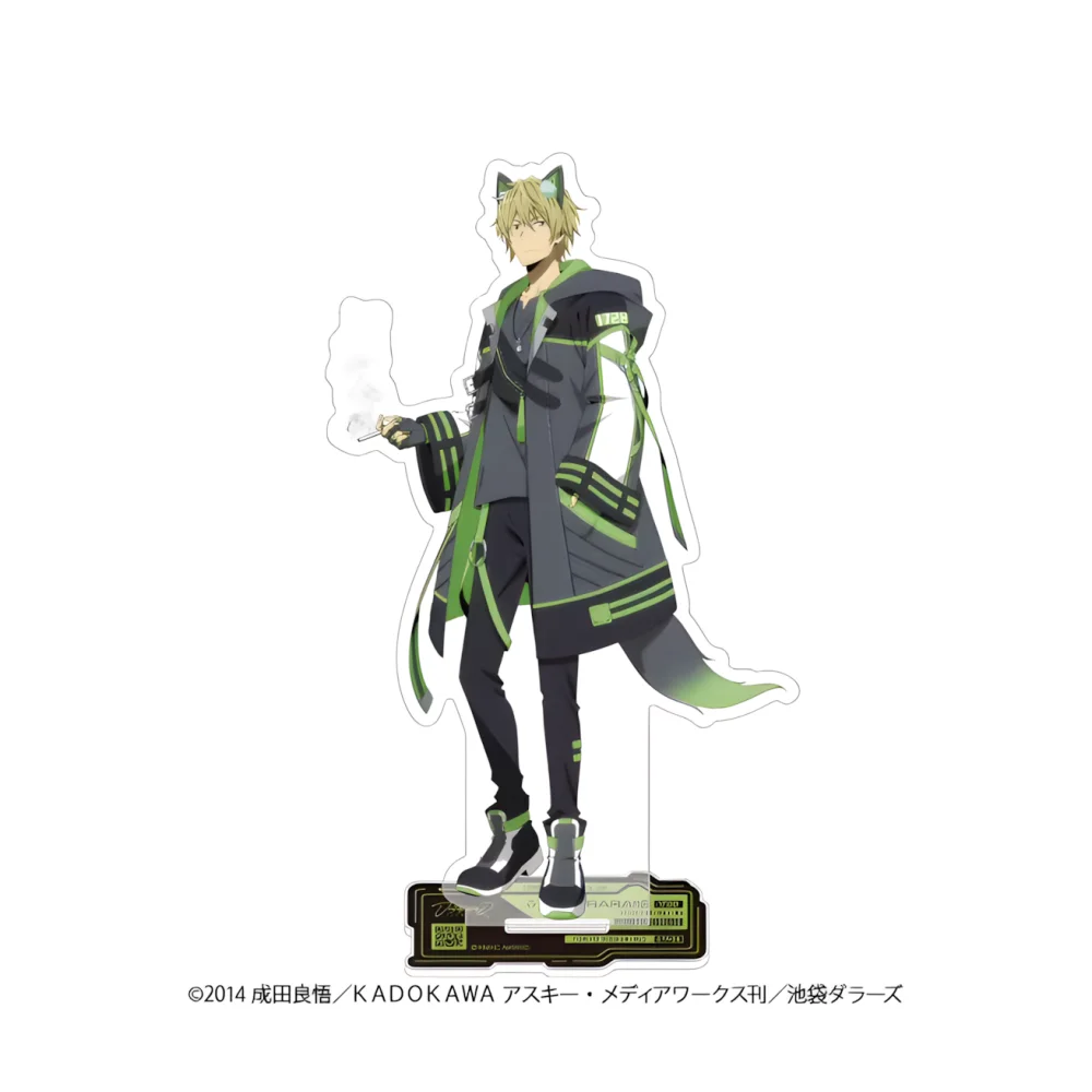 Anime Durarara!!×2 New 15cm Clear Acrylic Stand, Izaya Orihara, Easter gaming desk and collection display keychain