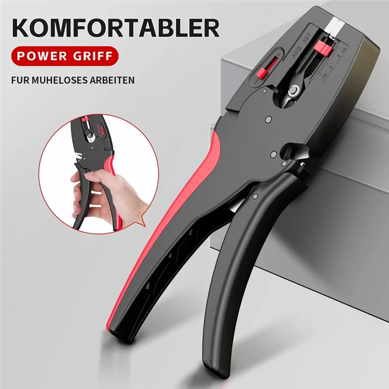 ABKO-Electric Crimper Stripping Pliers 0.03-10Mm Wire Stripper Self-Adjusting Hand Tools Multifunctional Electrical Repair