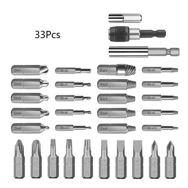 33 In 1 Extractor Screwdriver Remover Purpose Tools Screws Disassemble33 TOP ones