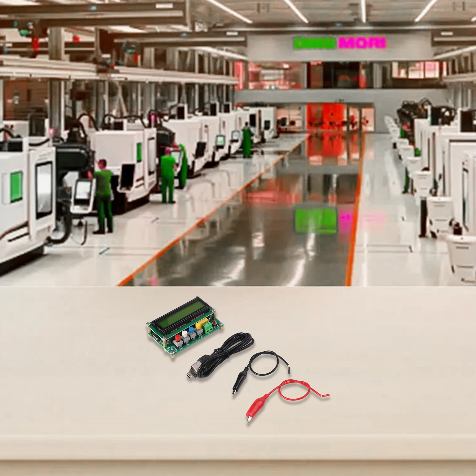Capacitance Measurement Instrument Analyzer 8*5*3cm Capacitance Tester 500 KHz Test Frequency Metal Plastic Material