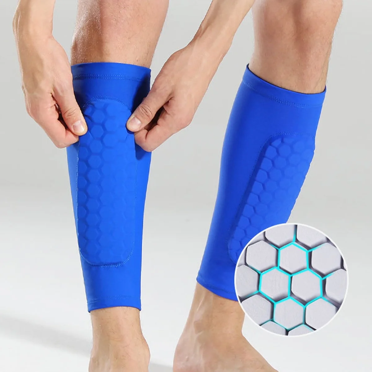 1Pair Blue Honeycomb Sports Additions Upgraded Version For Training And Competitions