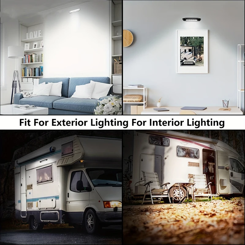 12V 24V LED RV Caravan Interior Lights RV Dome Lamp Truck Position Awning Porch Wall Illumination Van Trunk Trailer Accessories