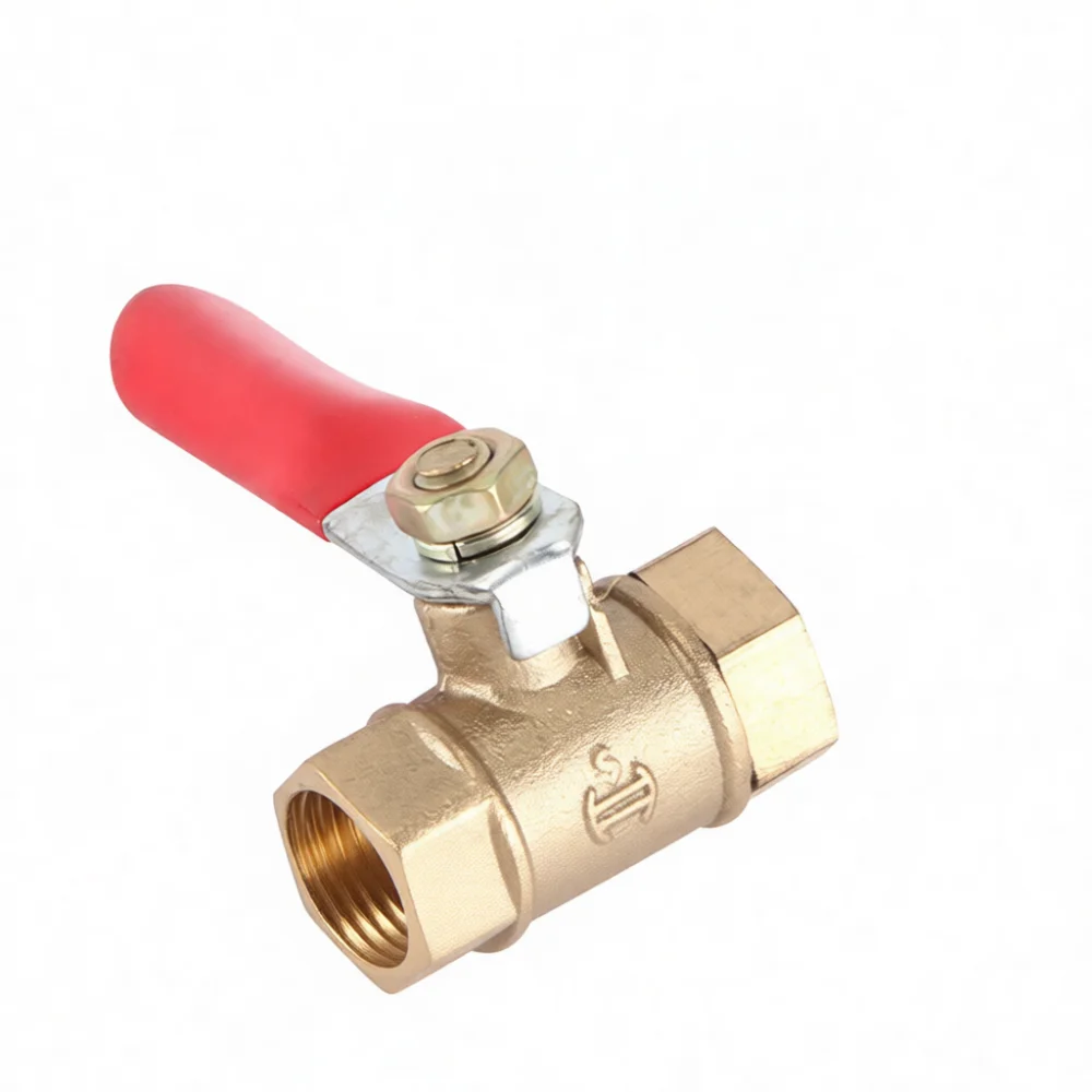 Industrial Brass Ball Valve Threaded Connector Manual Handle Hydraulic Pneumatic System Flow Regulatory Pipeline Accessory