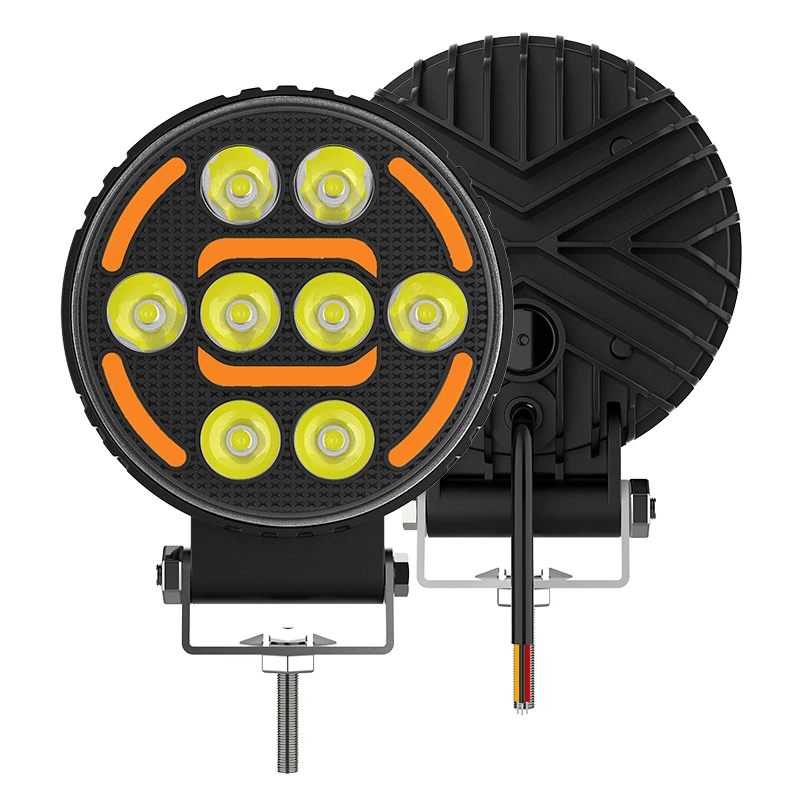 

KELENATE NEW Design High Quality 4 Inch Led Lights With White Amber Motorcycle Work Light for Cars Trucks