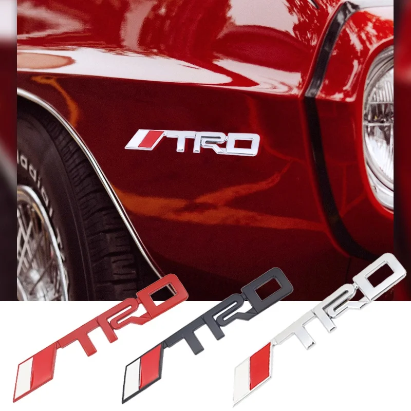 1 шт. эмблема для стайлинга автомобиля из алюминиевого сплава, значок на крыло автомобиля, наклейки для Toyota Gazoo Racing TRD Corolla Yaris Chr Auris Rav4