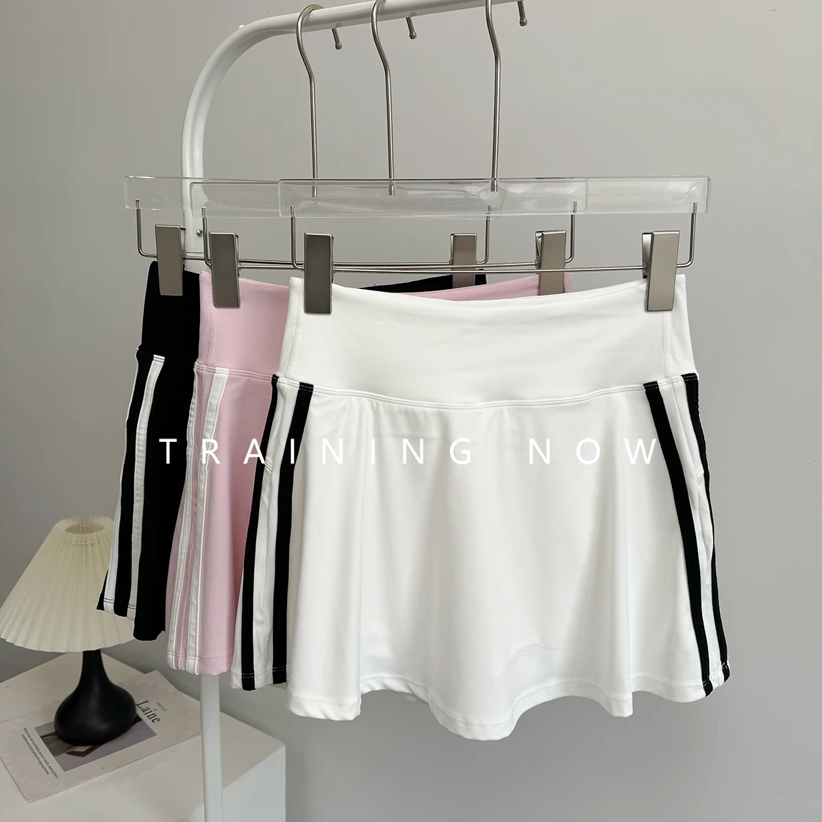 

Tennis Sport Skirt Women's Summer Gym Training Quick Dry Running Anti-Exposed High Waist Slim Yoga Skirt