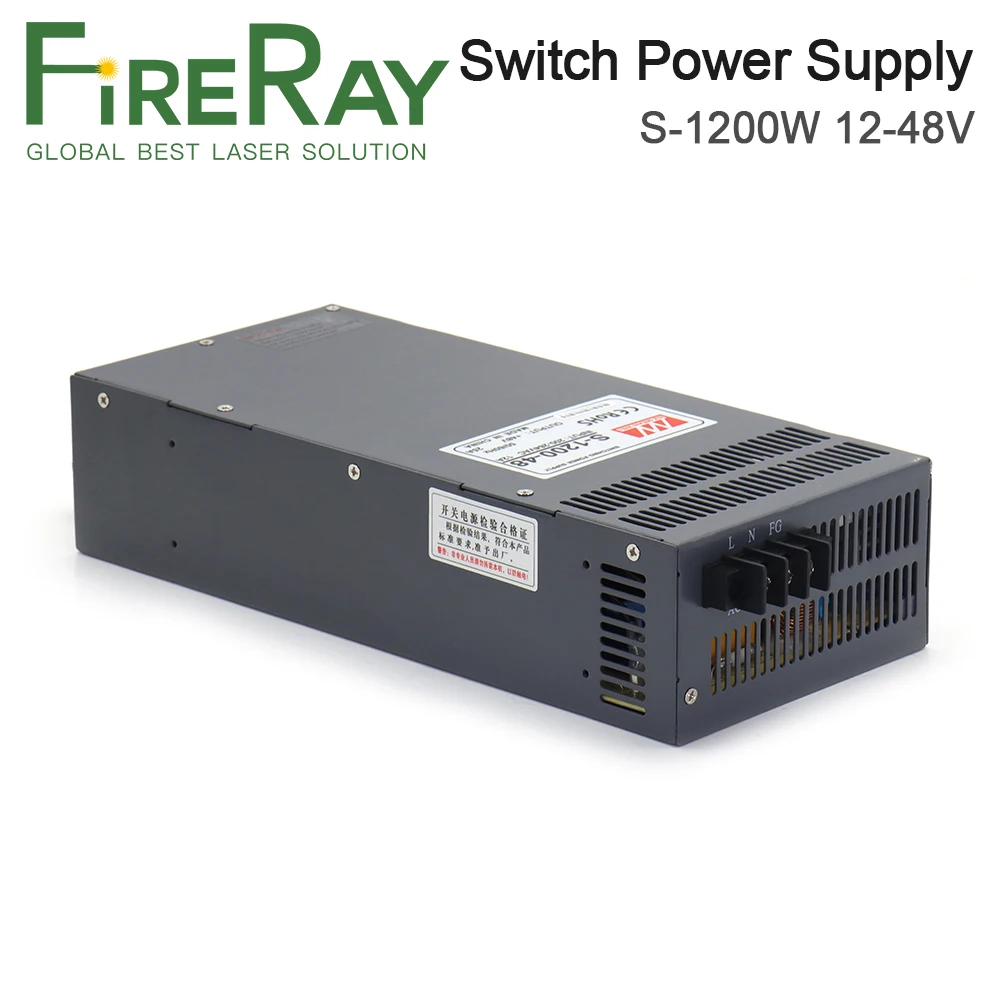 FireRay MeanWell Hign Power Switch Power Supply 1200W Original MW Output 12V100A 24V50A 36V33A 48V25A Output Voltage Adjustable