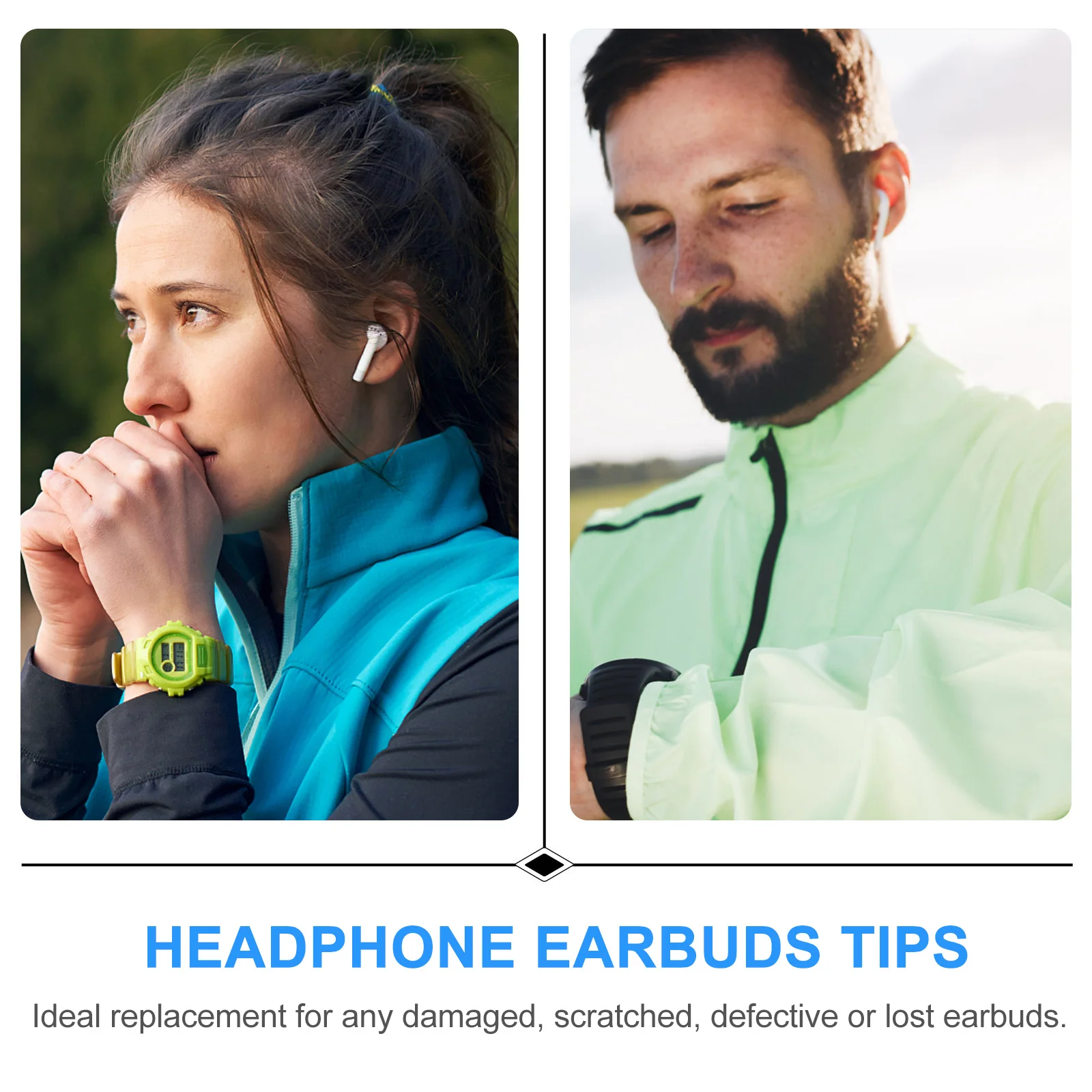 

2 Pairs Black Silicone Earplug Tips for Headphone Earbuds Washable Lightweight Removable Replaceable Ideal Replacement Damaged