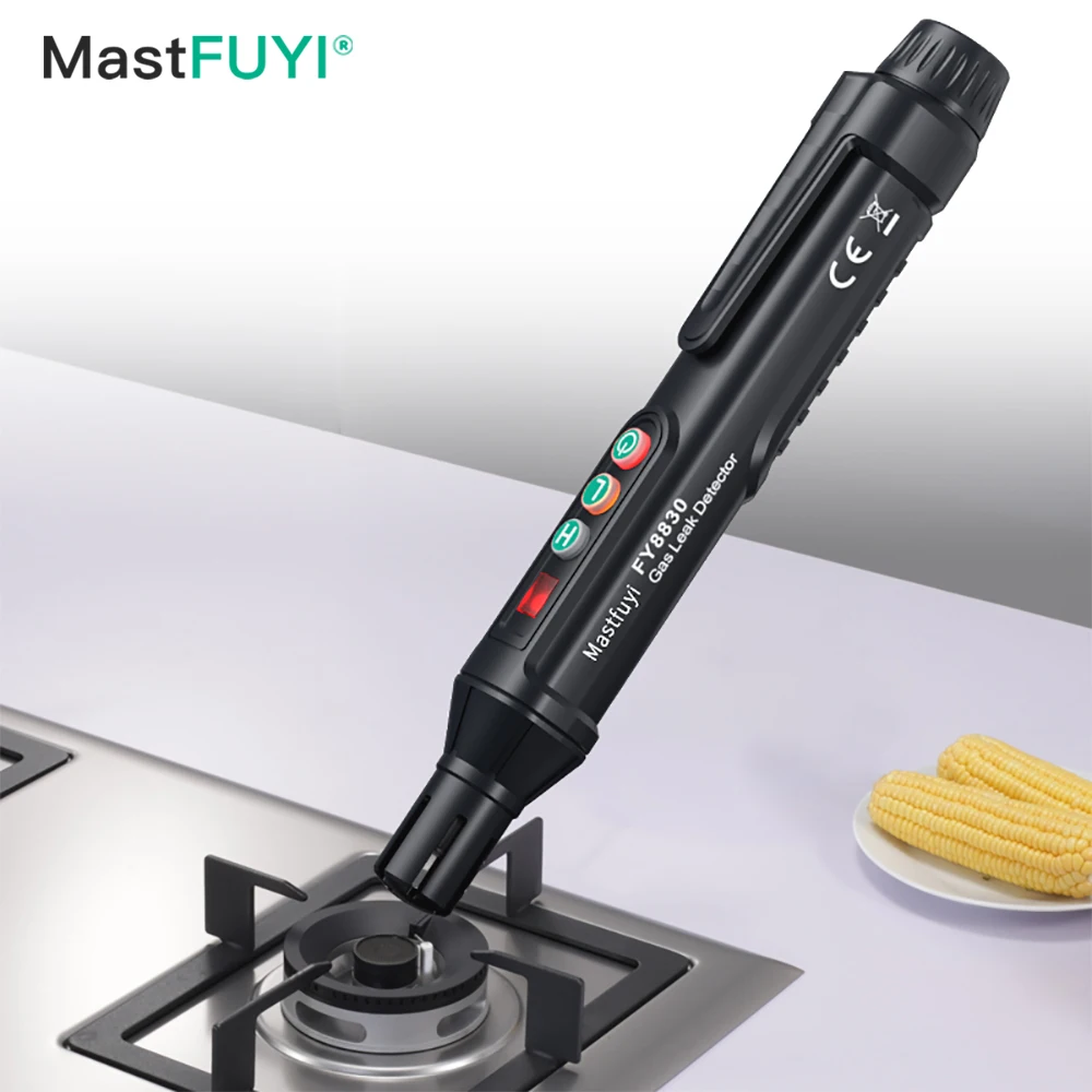 Detector de Vazamento de Gás Portátil Detector de Gás Natural Detector de Gás Combustível com Alarme Sonoro e Visual Teste de Riva de Gás 2024 Novo