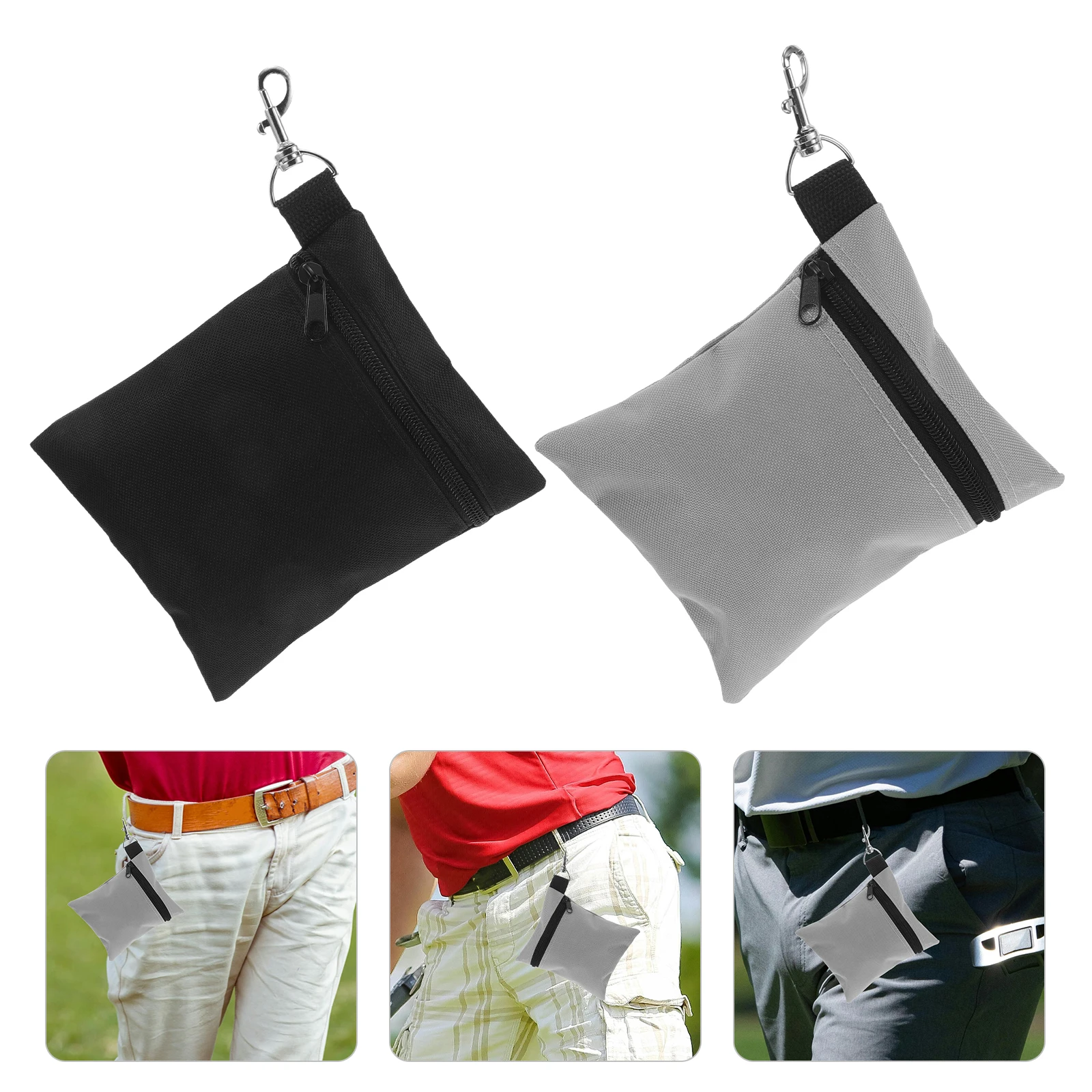 

2pcs Accessories Durable Nylon Ball Carrying Storage Organizer Portable Travel Lightweight Utility Pouch For Storing Tees Balls