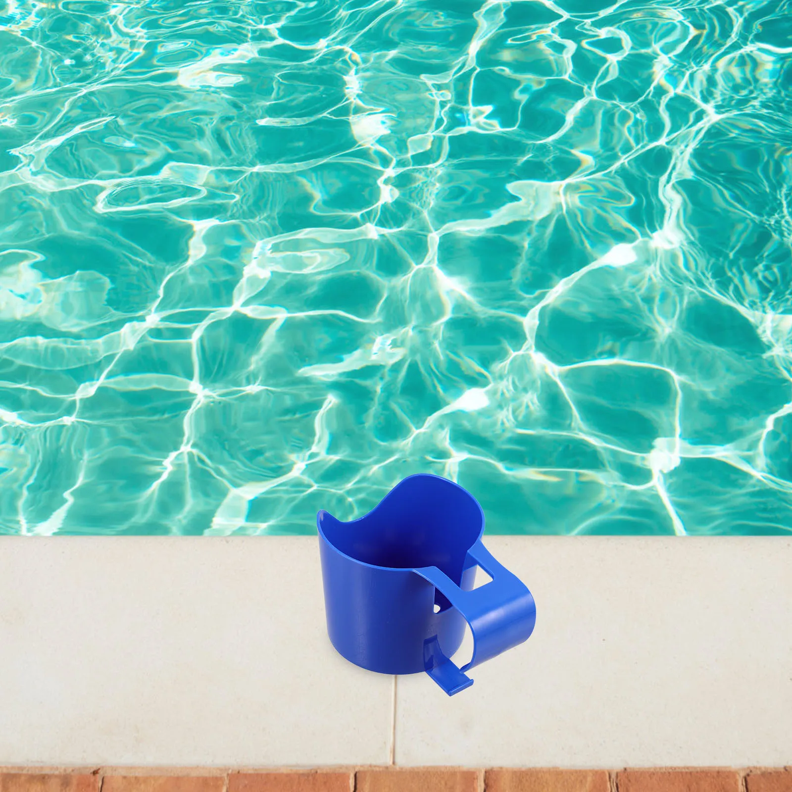 

2Pcs Swimming Pool Drink Holder Strong Plastic Cup Holder for Pool Side with Multi-Functional Design Holds Cans Bottles Cups and