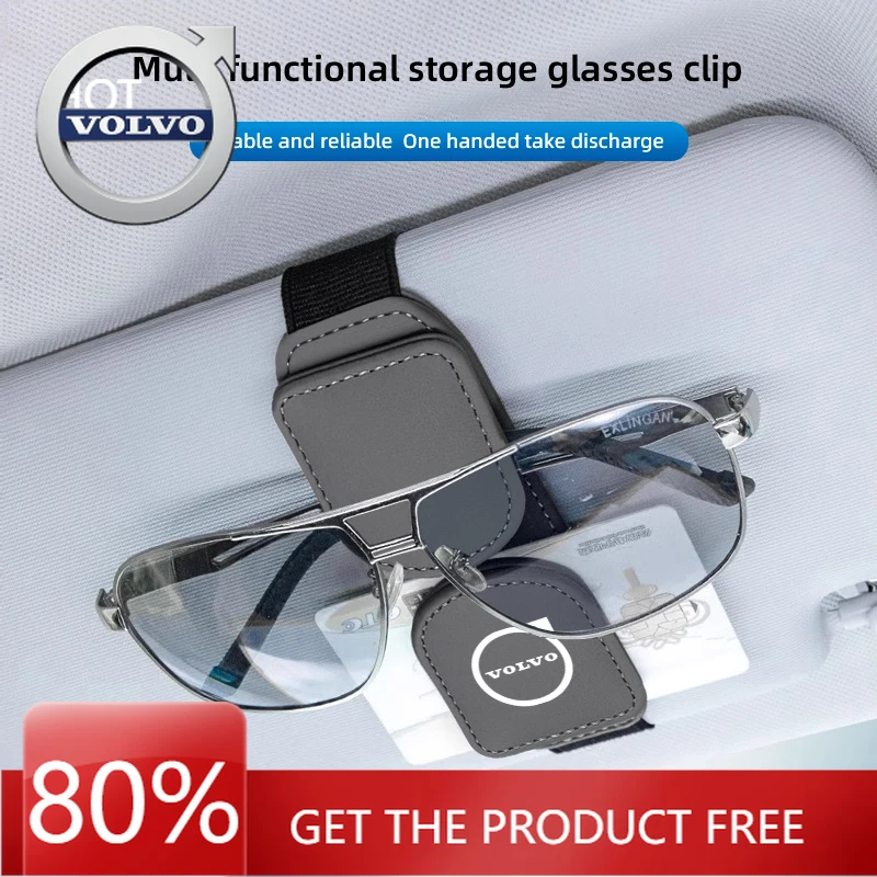 

Кожаные подстаканники, автомобильный солнцезащитный козырек, зажим для солнцезащитных очков, держатель для очков, авто интерьер для Volvo XC60 XC90 V40 V60 S60 V50 V90 S80 C4