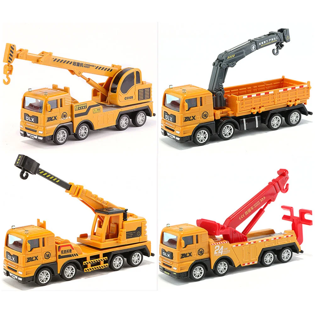 Delicate Model Crane Pendant Attractive Desktop Ornament for Decoration Use Crane Model Tractor Model