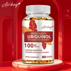 Ubiquinol CoQ10 100mg - Antioxidant Support for Brain, Heart, & Energy Health