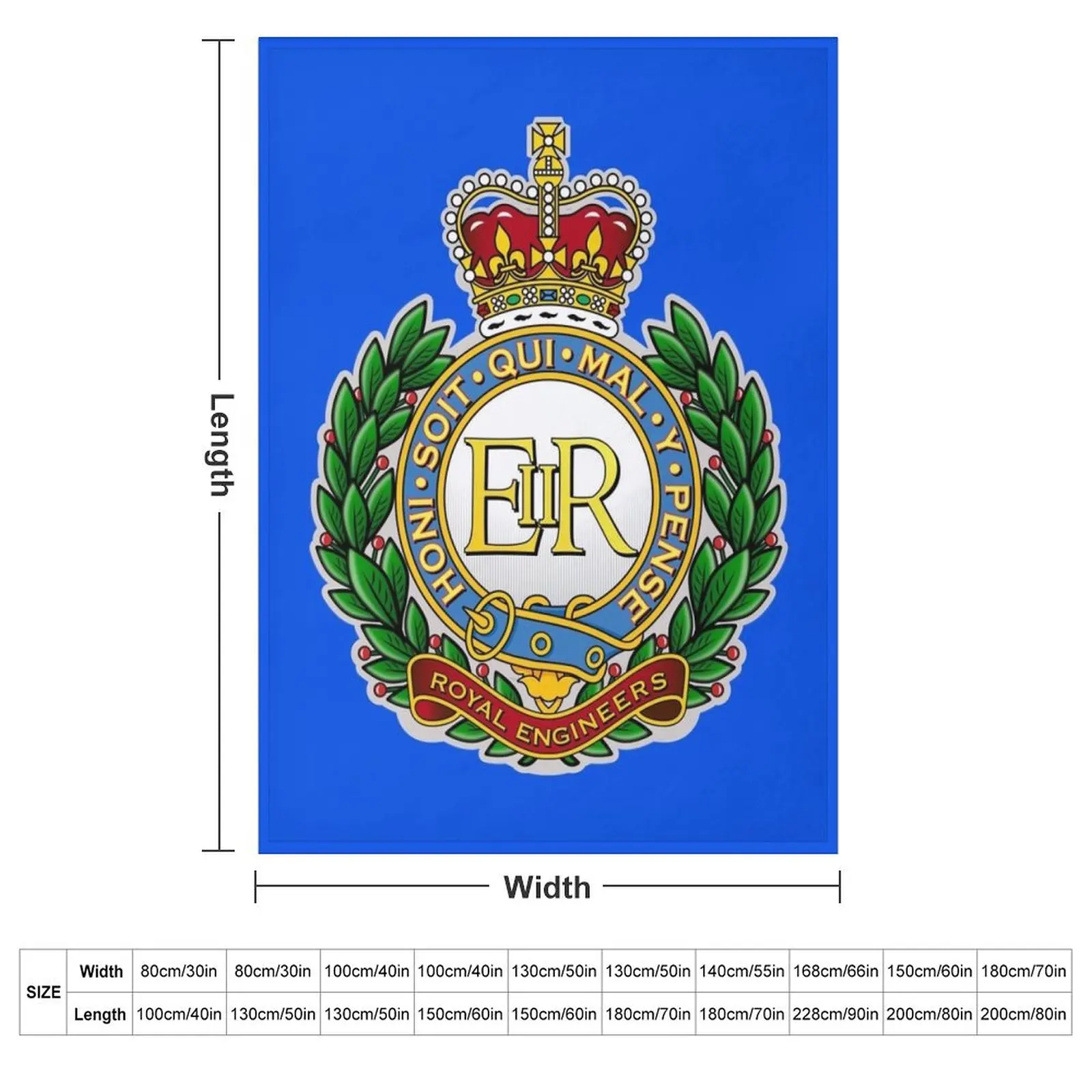 CORPS OF ROYAL ENGINEERS Throw Blanket Flannel Fabric Furry valentine gift ideas Luxury St Heavy Giant Sofa Blankets