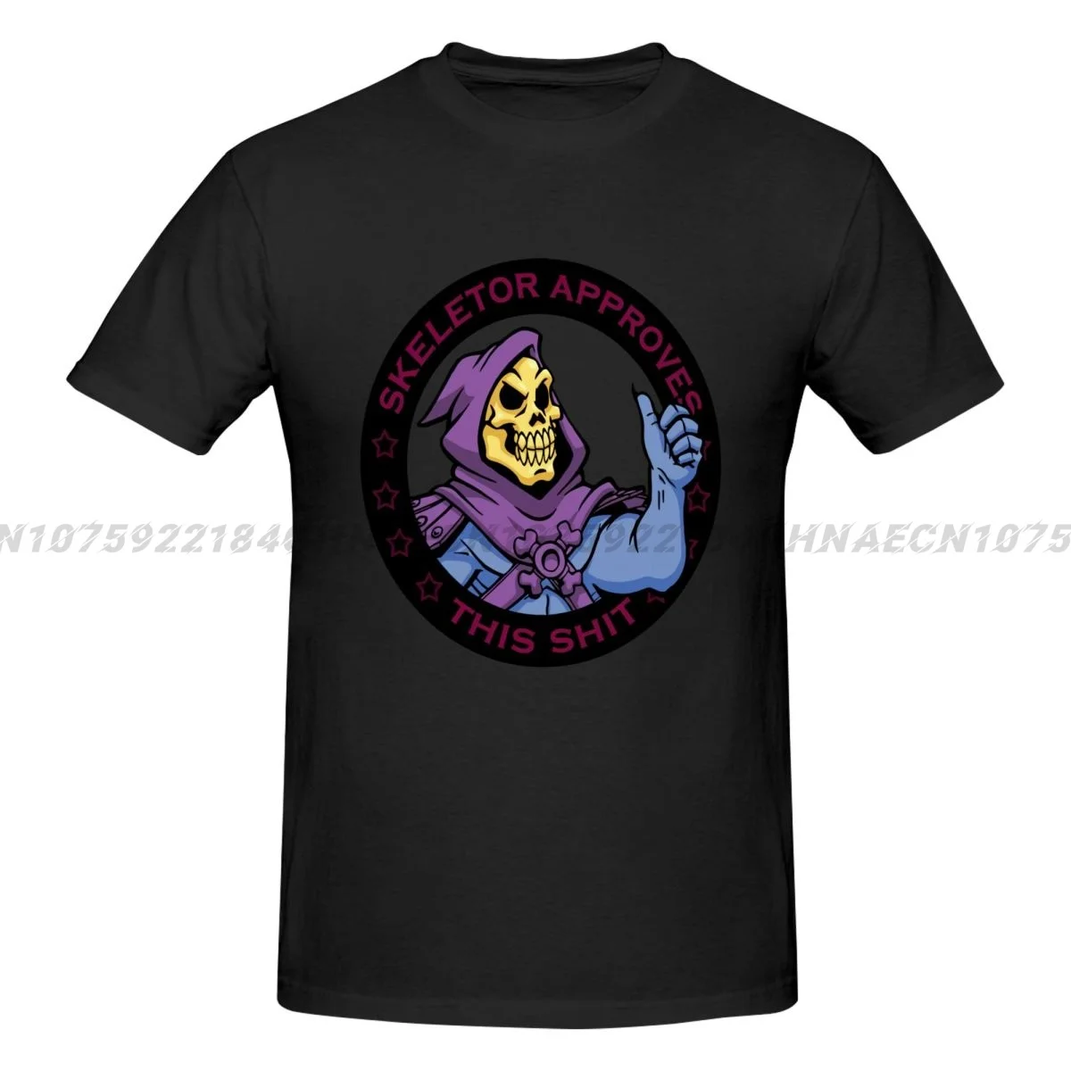 Skeletores Approves Pinup T-Shirt Fashion Cotton Tee Tops Popular Apparel Halloween Enamel Pin Master Universe Classic Cartoon