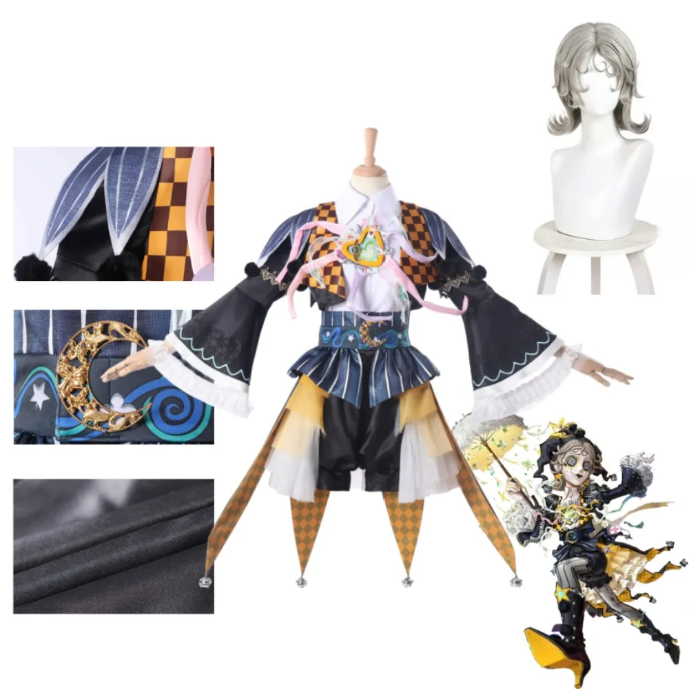 Costume de cosplay Identity V Mime Artist Dream Traveler pour femme adulte, tenue de jeu pour Halloween et Comic Con avec accessoires raffinés