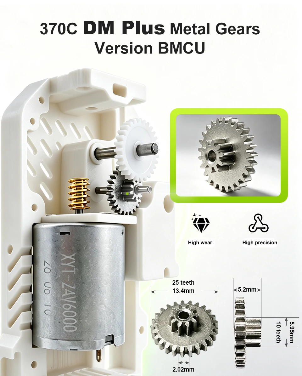 Tree Tribe BMCU 370C DM Pro AMS Lite Verbessertes Hochdrehmoment mit Doppel-Mikroschalter Automatische Zuführung MMU-Lösung für A1 – Detail 4