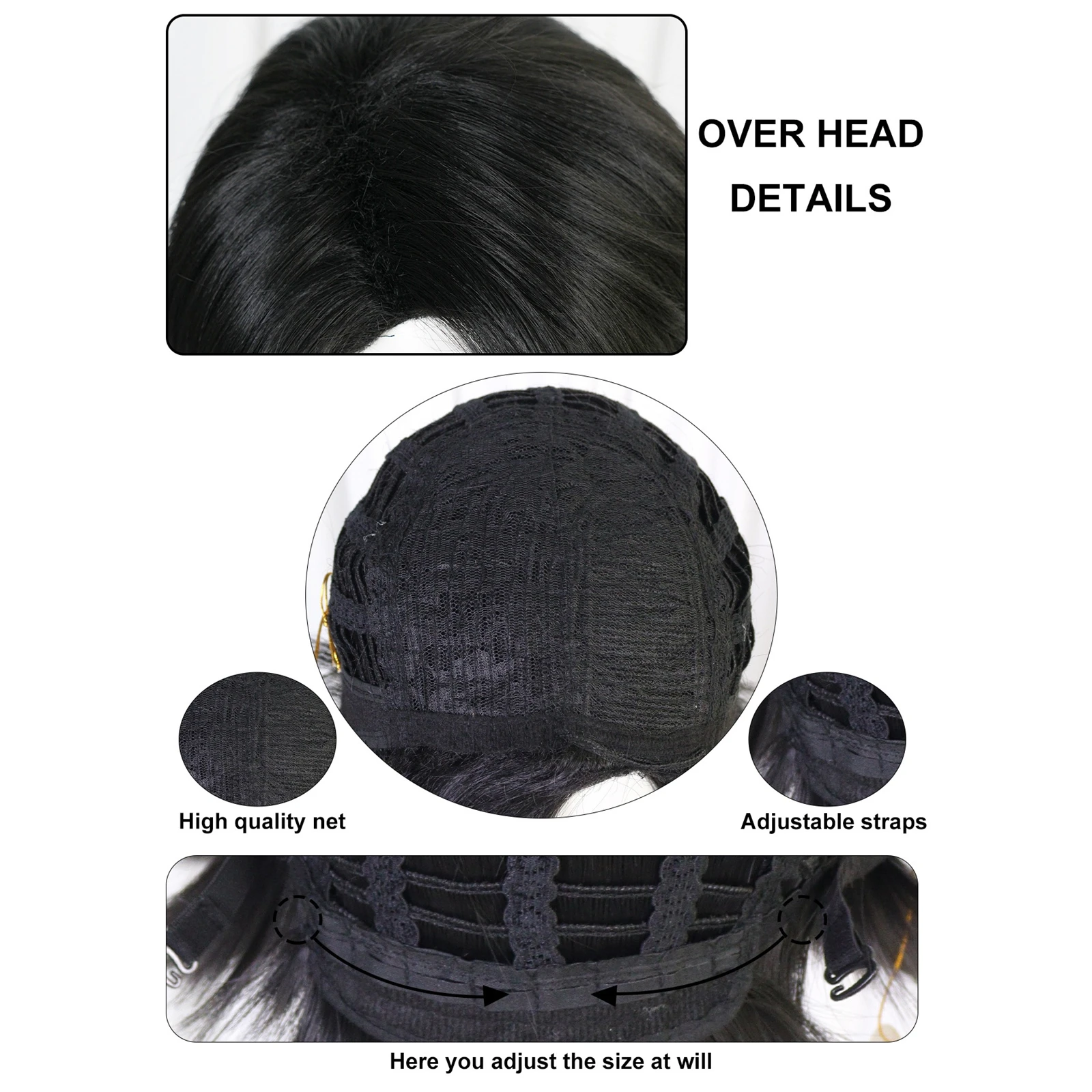 باروكات ساجا بويز كينيو جينو التأثيرية، باروكات شعر صناعية مقاومة للحرارة لحفلات الهالوين