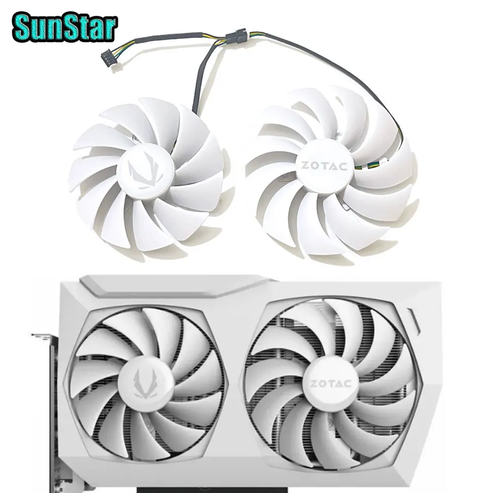 

New GA92S2U 88MM/100MM ZOTAC RTX 3060 White video card cooling fan,For Zotac RTX 3060 Ti RTX 3060 AMP RTX 3070 Graphics Card