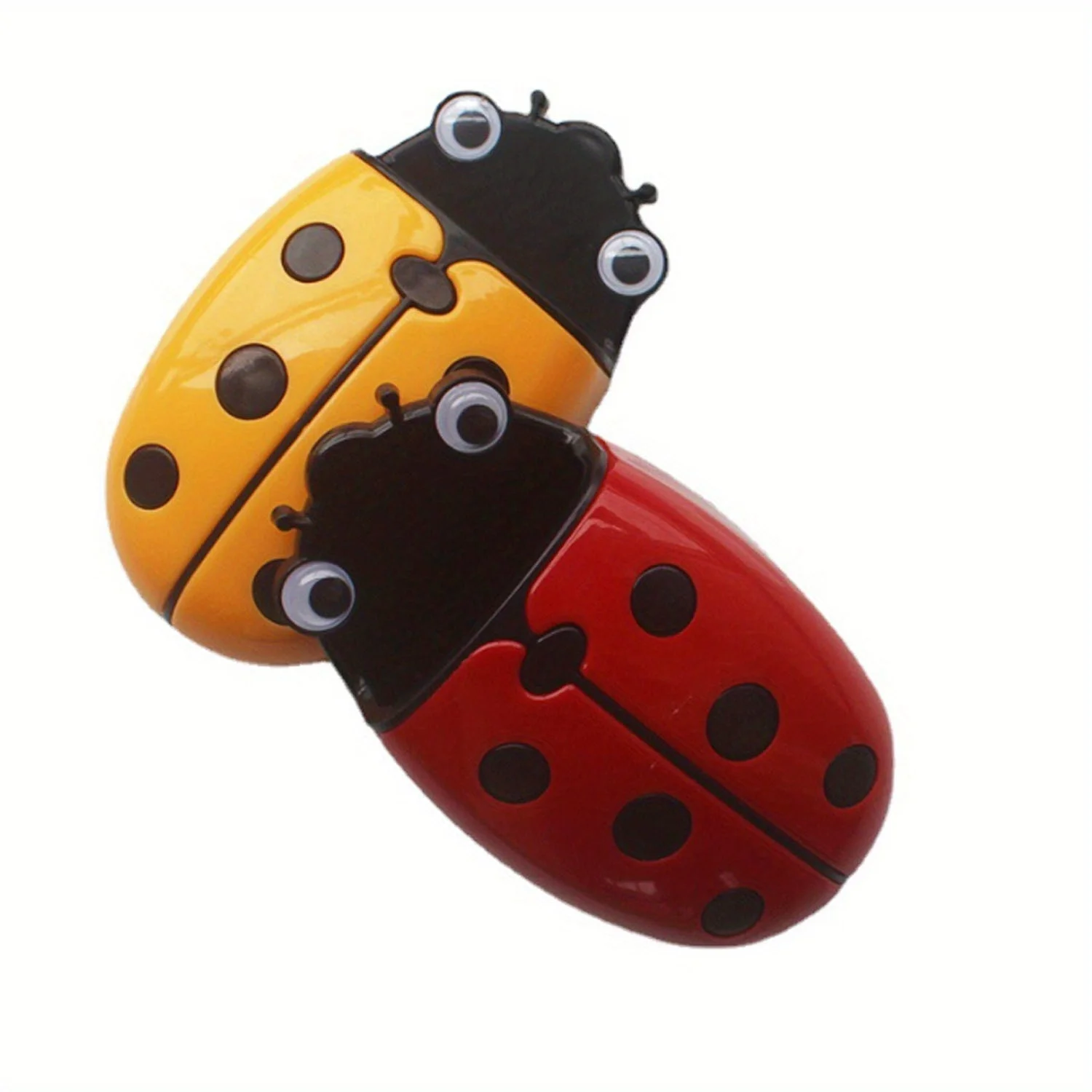 1Pc Cartoon Ladybug Magnetic Box, Velvet Whiteboard Eraser and Magnetic Pen Holder for Kindergarten, Classroom & Office