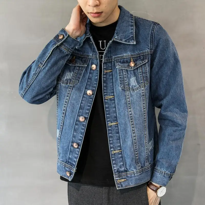 

Winter 2025 Cowboy Coat for Men Washed Joker on Board Clothing Cowgirl Elatic Worn in Lowest Price Rock Button Denim Jackets Man