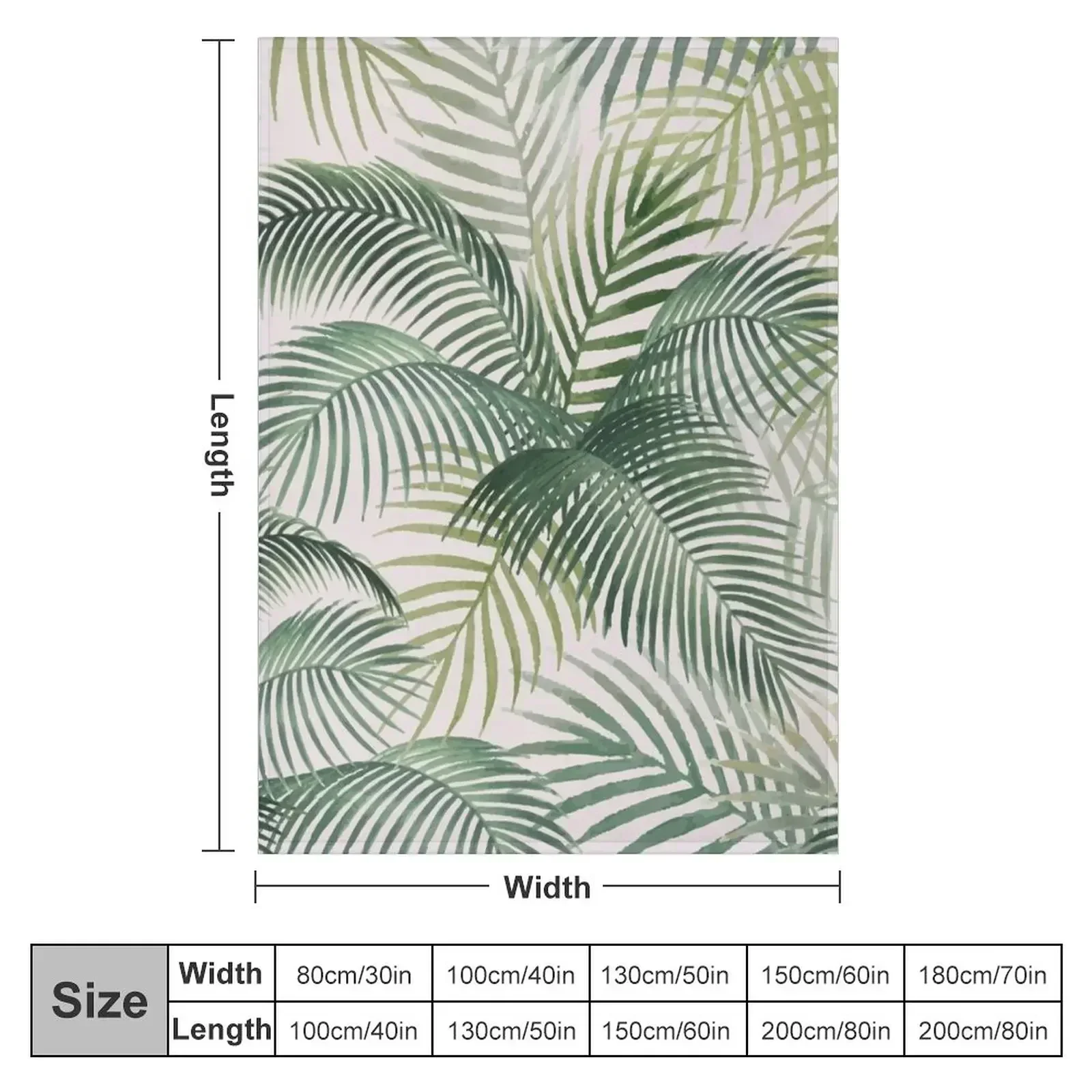 Fern Throw Blanket couch cozy soft plush fuzzy picnic outdoor blanket