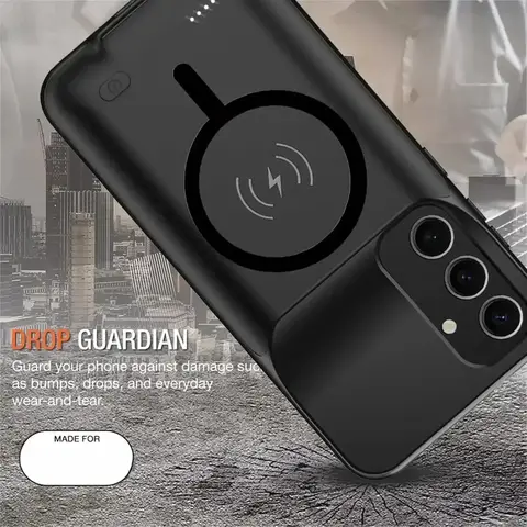 10000Mah Power Bank for Samsung Galaxy A17 A36 A56 A54 A35 A55 A16 A15 A34 S23 S24 S25 Ultra Battery Case Wireless Powerbank