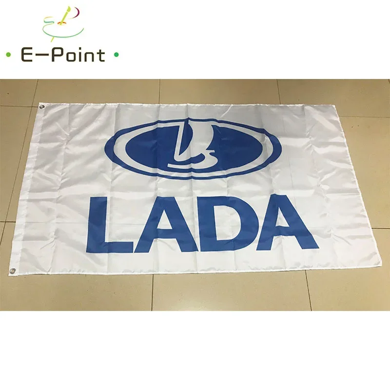 Russia Lada Car Flag 2*3ft (60*90cm) 3*5ft (90*150cm) Size Christmas Decorations for Home and Garden