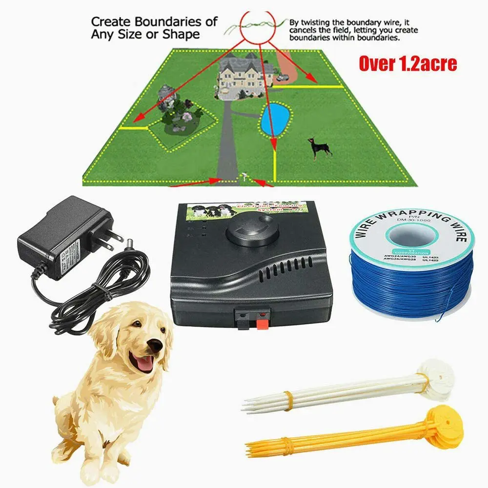 Smart Pet Fence Collar Electronic Fence Pet Wireless  Trainer Barking Stopper Supplies Neck Cover