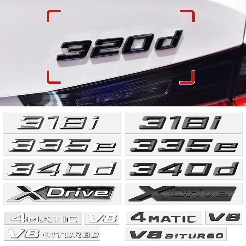 316i 318i 320i 335d 340d 320e 323e 325e ABS الجذع التمهيد شعار إلكتروني شارات شعار سيارة لسيارات BMW 3-series لامعة الأسود الملحقات