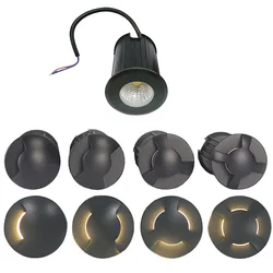 5W 3W Waterproof LED Underground Light Outdoor Ground Garden Path Floor Buried Yard Spot Landscape IP67 DC12V AC220V 110V