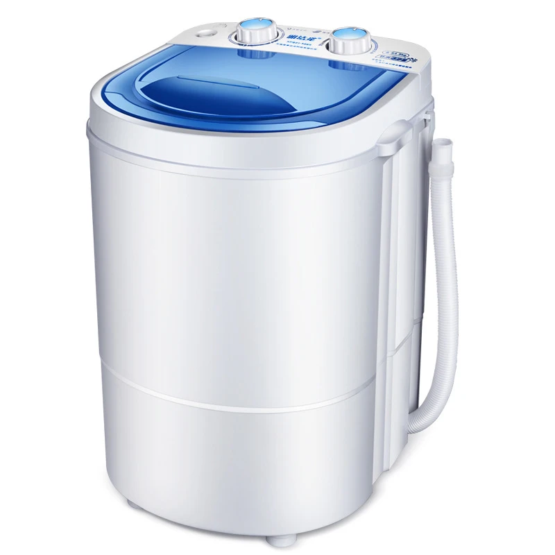 Mini Washing Machine, Single Bucket Washing Machine, Household Semi-automatic Washing and Stripping Integrated Machine 2.2kg