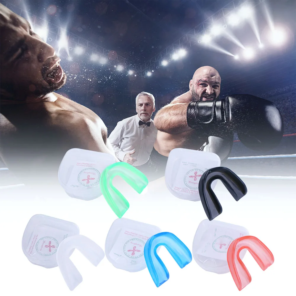 Sport Mouth Guard EVA Teeth Protector Kids Adults Mouthguard Basketball Rugby Boxing Karate Tooth Brace Protection