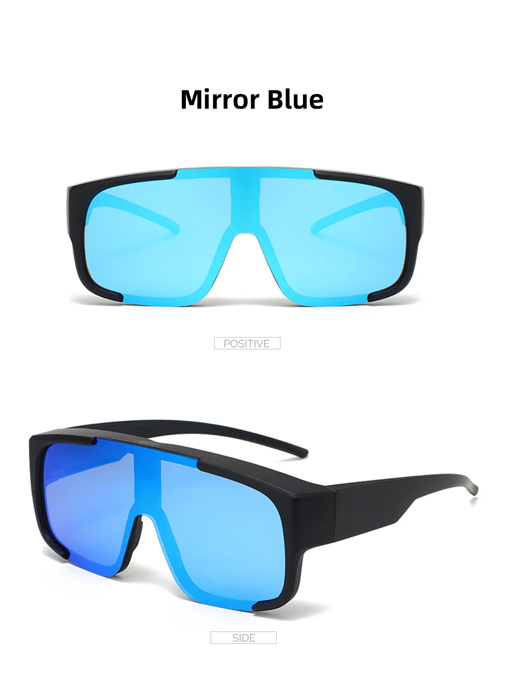 VIVIBEE Coole Polarisierte Sonnenbrille Fit Über Brille Männer Fahren Übergroße UV400 Photochrome Angeln Outdoor Frauen Große Brille – Detail 9