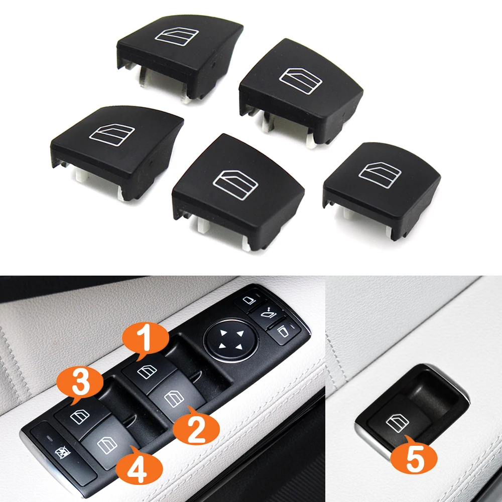 Interior Car Window Lifter Switch Button Cover For Mercedes Benz A B C E GLA GLK Class W176 W246 W204 W212 W207 W156 X204