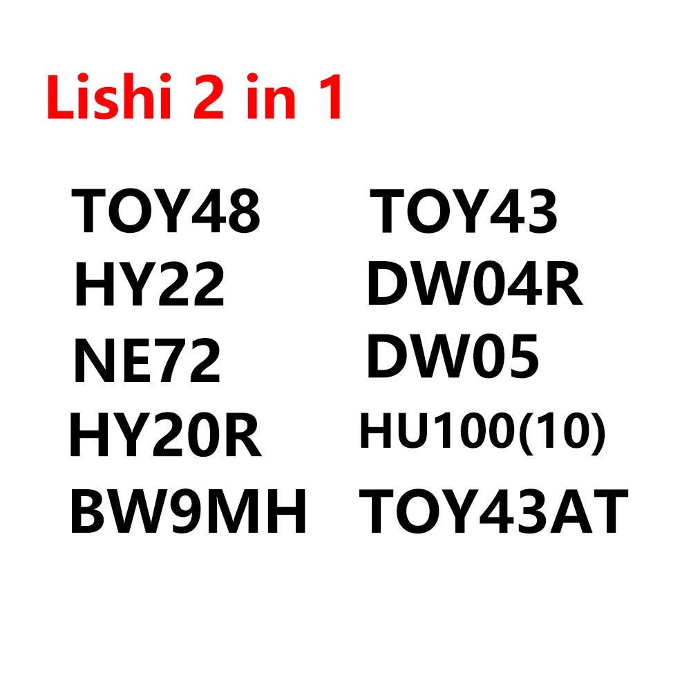 Lishi 2-in-1 TOY48 TOY43 HY22 DW04R DW05 NE72 TOY43AT HU100(10) BW9MH HY20R 2in1 Lishi – Detail 1