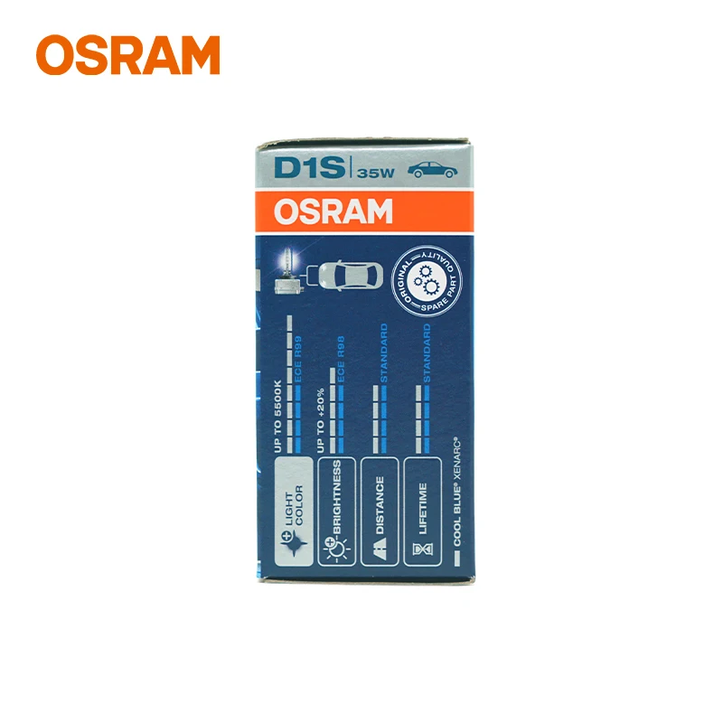 OSRAM D1S 66140CB 12/24V 35W 5500K COOL BLUE HID XENON BULB PAPER BOX XENON HEADLIGHT LAMPS MADE IN GERMANY view 4