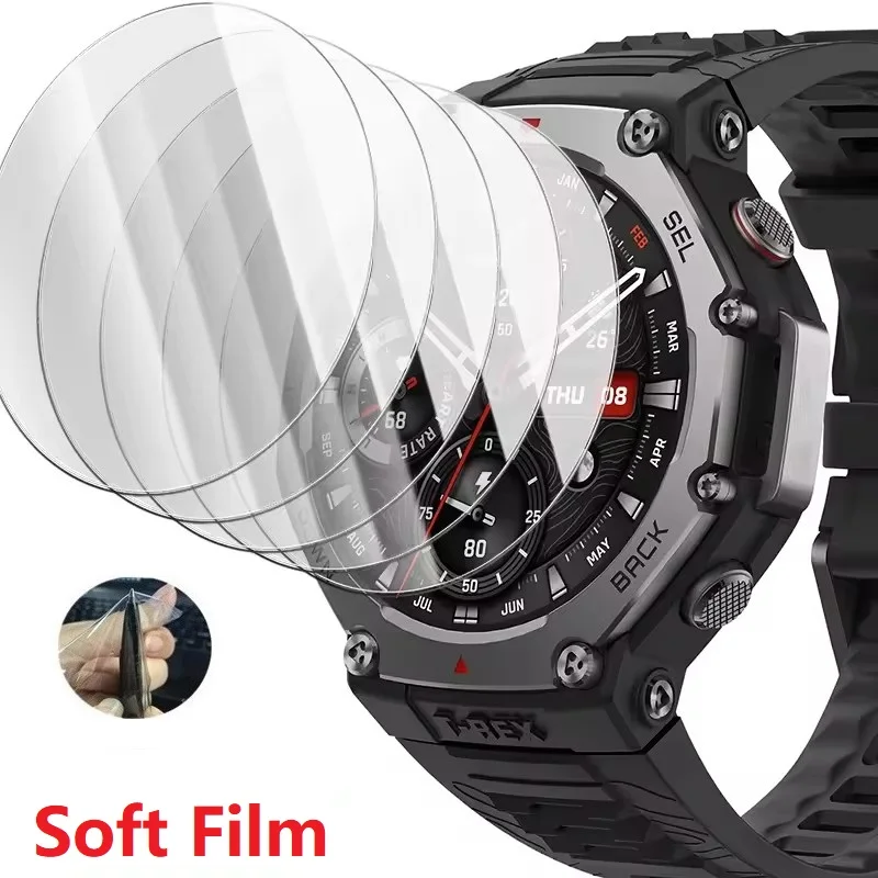 Screen Protector For Amazfit GTR 4 3 Pro 2 2e  42mm 47mm Hydrogel Film For Amazfit T Rex 3 2 Ultra Pro Stratos 3 2s Watch Film