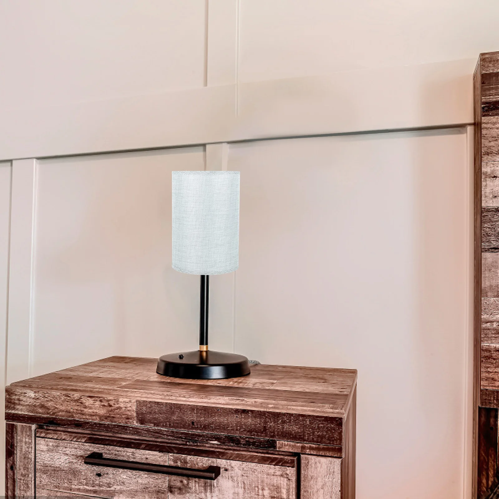 

Modern Circular Table Lamp Shade Durable Lightweight Easy Install Home Bedroom Living Room Decorative Light Cover