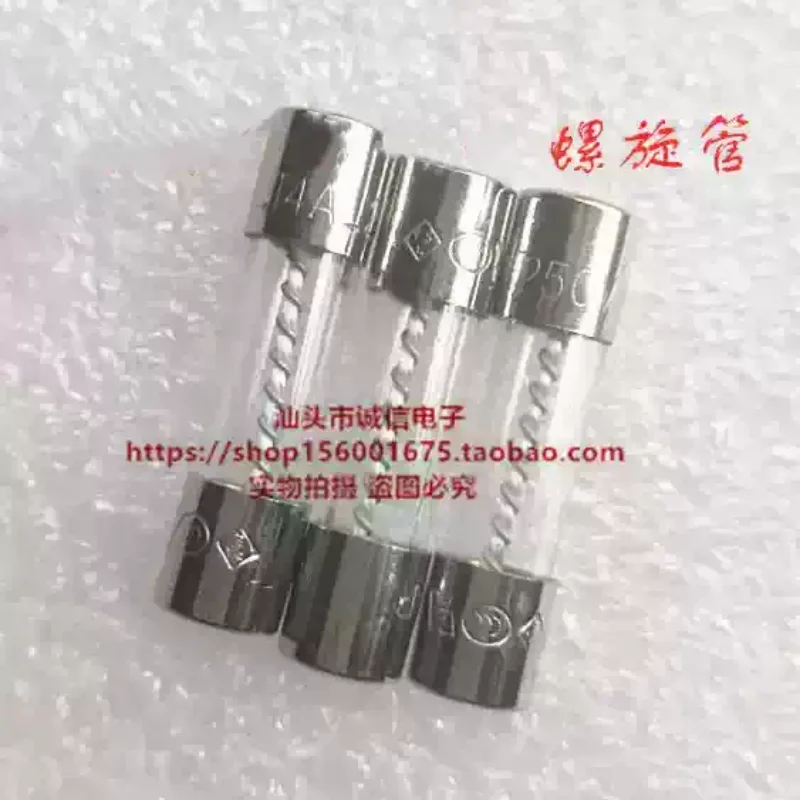 5-100pcs glass fuse fuse tube 5 * 20mm T4A 250V threaded tube fuse