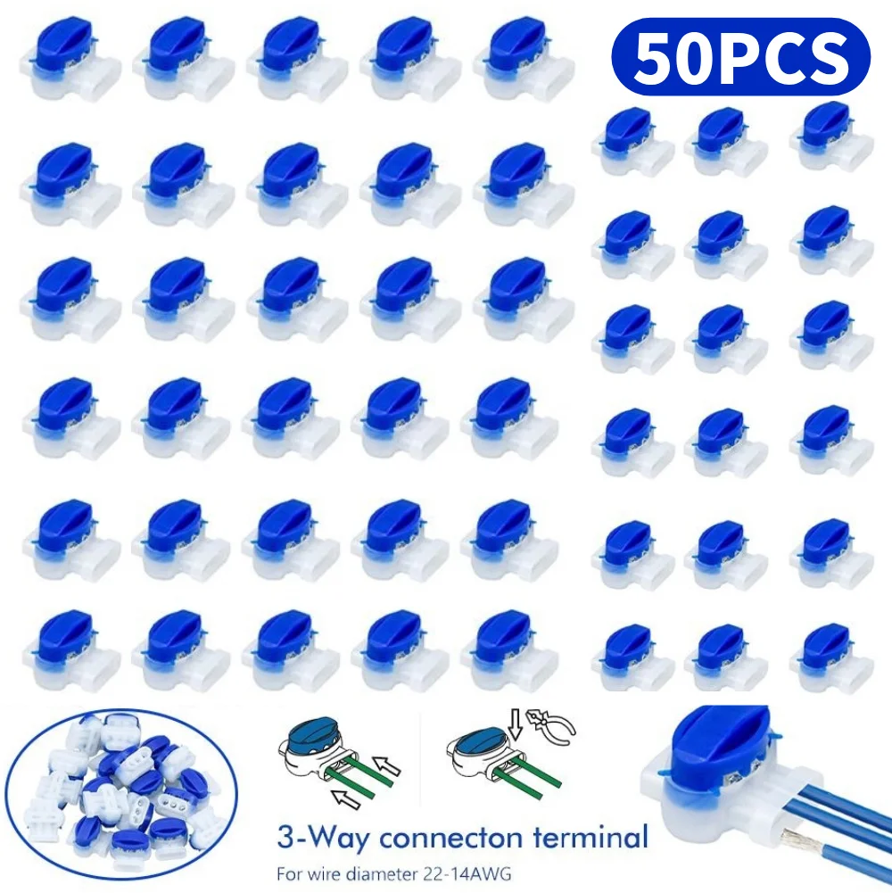 

Mowing Robot Clamps Waterproof Connector/Connection Clamps Without Stripping for Gardena/Husqvarna/Worx/Robomow Lawnmower