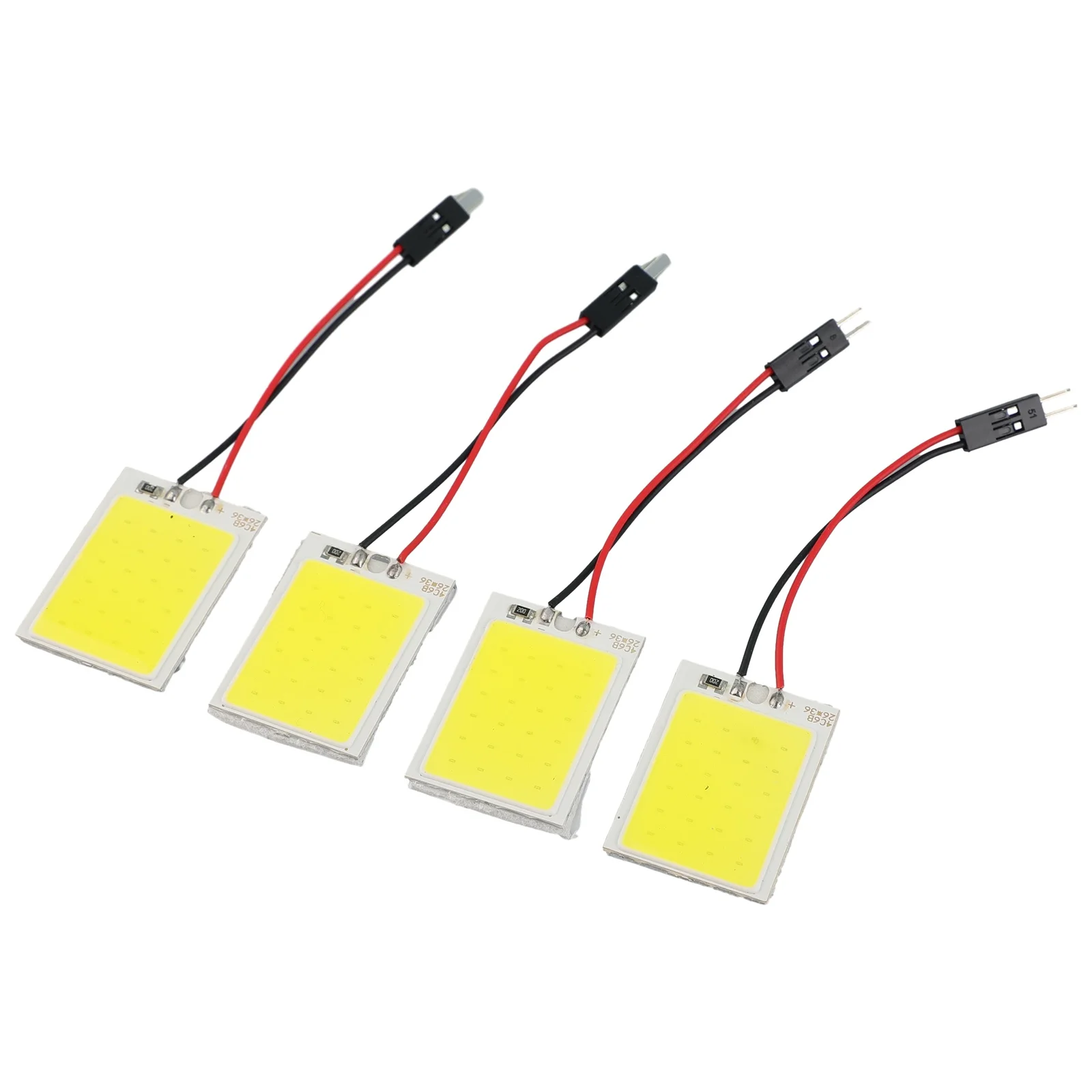 Sockets Festoon 24 for smd COB LED T10 4W White Rust-resistance Car Interior Light DC 12V 4pcs Panel Sockets Festoon