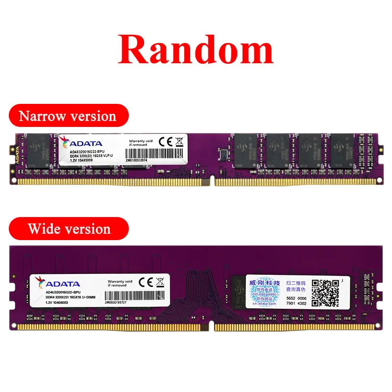 Imagem -06 - Ram Desktop Memory Module 3200mt s 8gb 16gb 32gb Bandeja Única 288 Pinos U-dimm Adata-ddr4