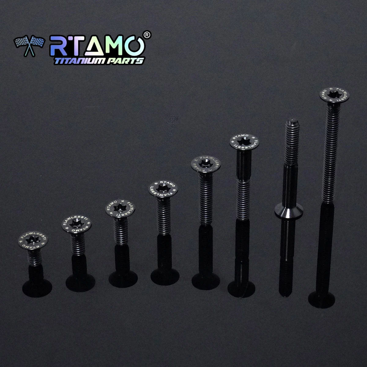 RTAMO Gr5 Titanium Bolt M4X8/10/12/15/20/25/30/35 Countersunk Torx Head Screw for Bicycle Motorcycle Car
