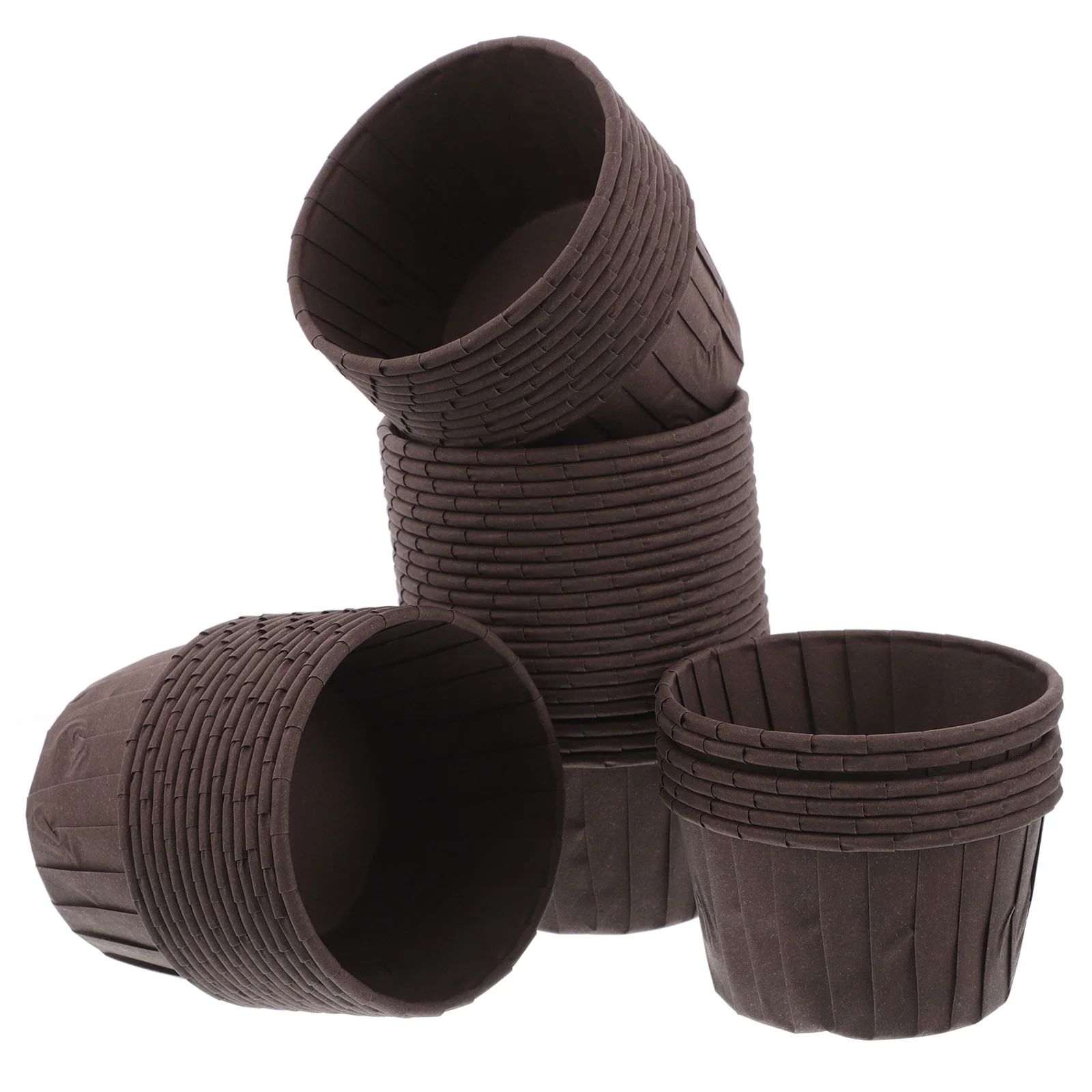 

50 Pcs Cake Tray Paper Cup Baking Supplies Basque Cups High Temperature Resistance